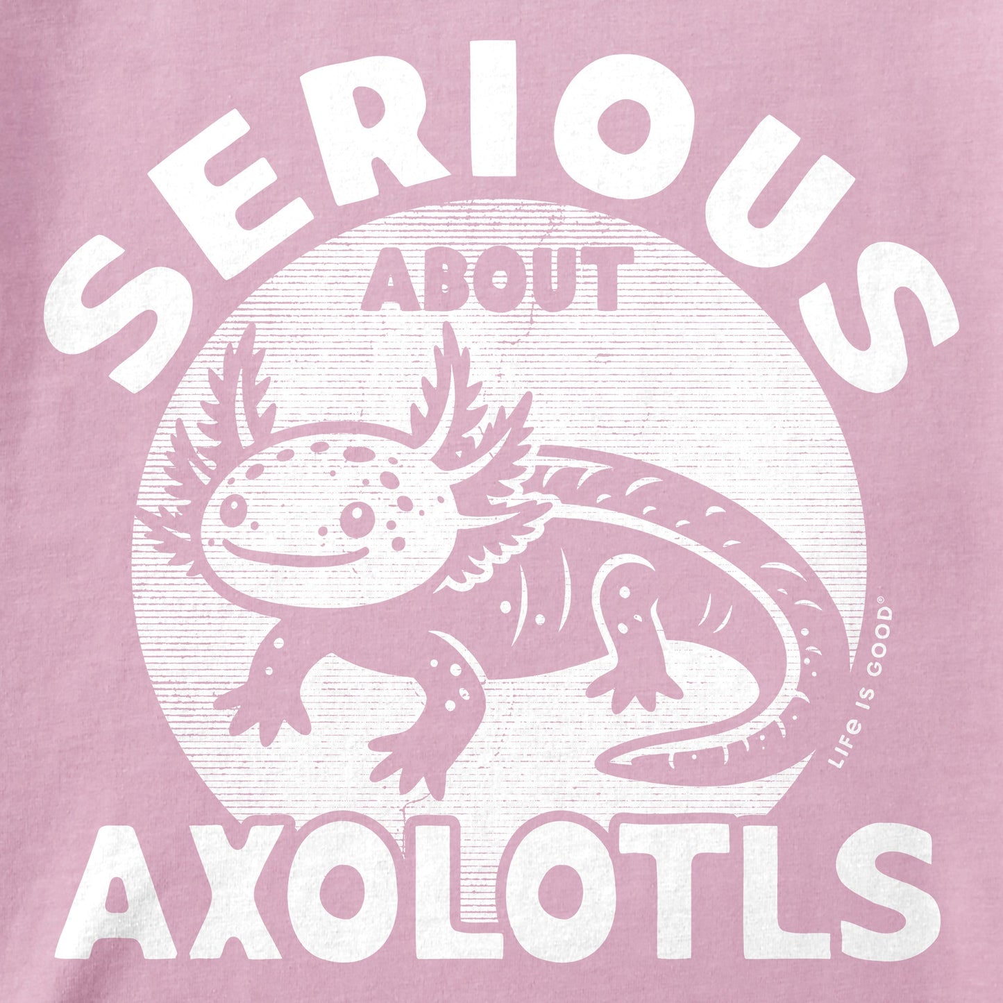 Kids Serious About Axolotls Short Sleeve Crusher Tee