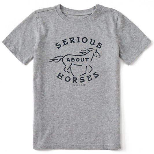 Kids Serious About Horses Short Sleeve Crusher Tee