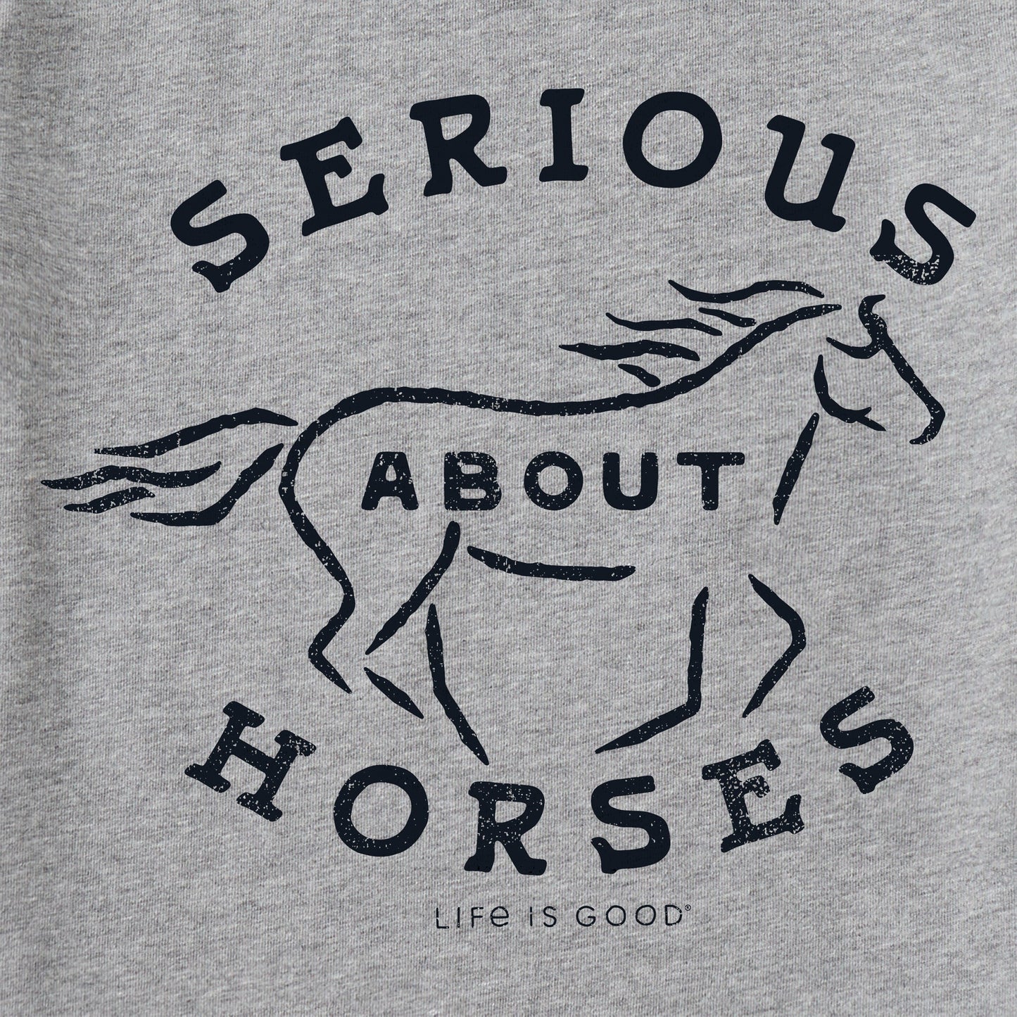 Kids Serious About Horses Short Sleeve Crusher Tee