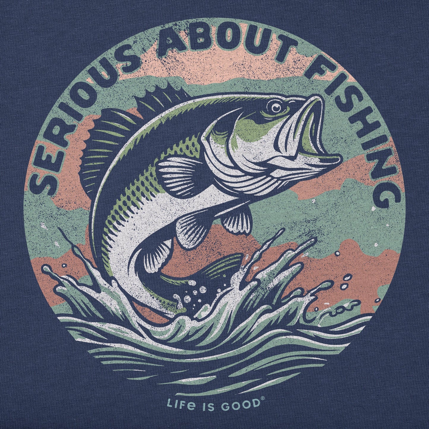 Kids Serious About Fishing Short Sleeve Crusher Tee