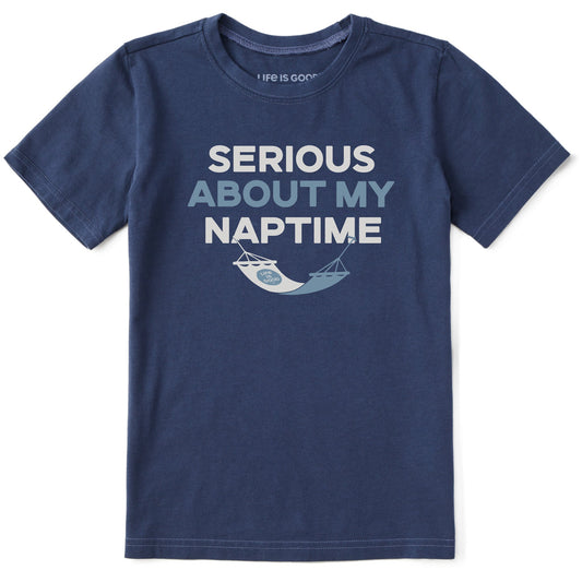 Kids Serious About My Naptime Short Sleeve Crusher Tee