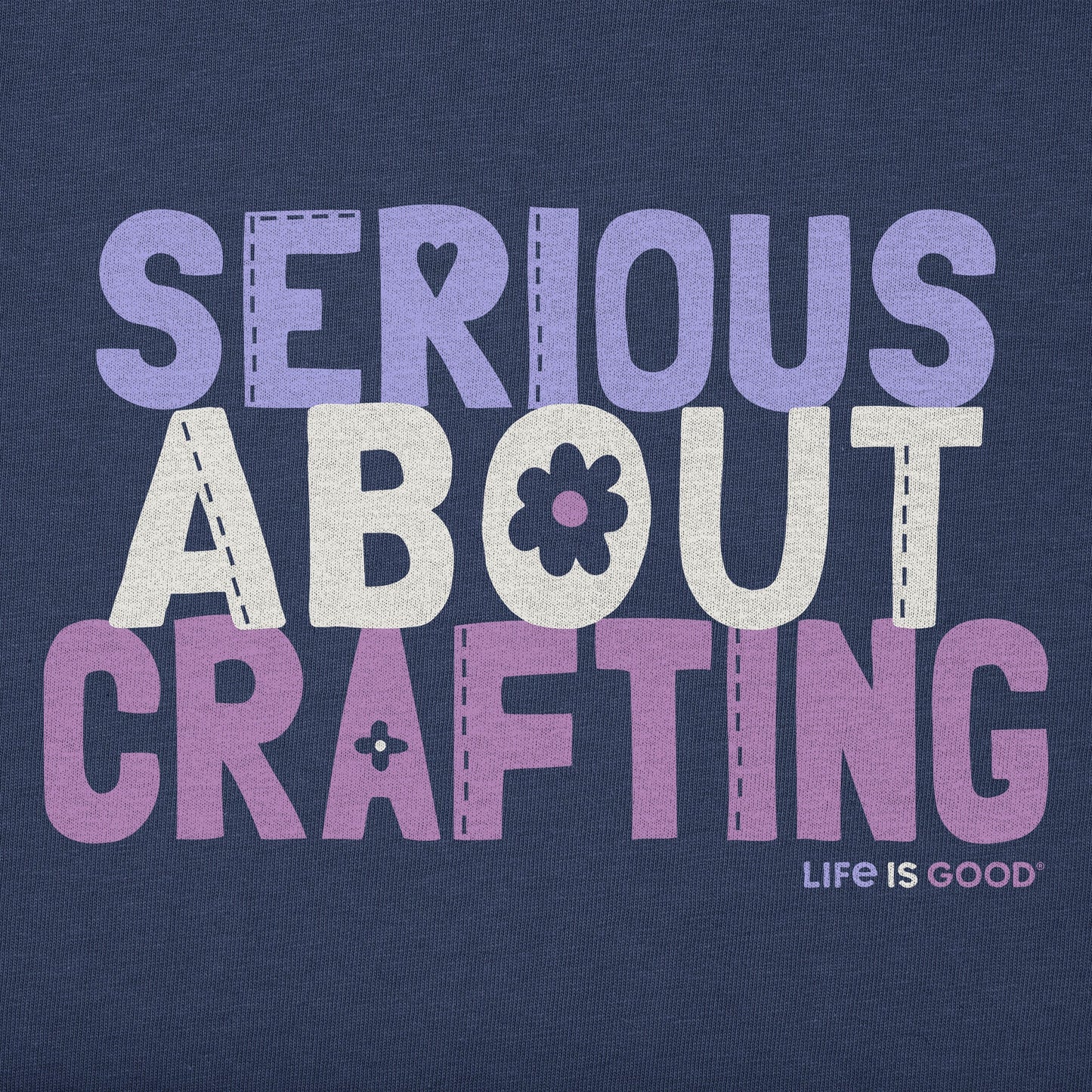 Kids Serious About Crafting Short Sleeve Crusher Tee