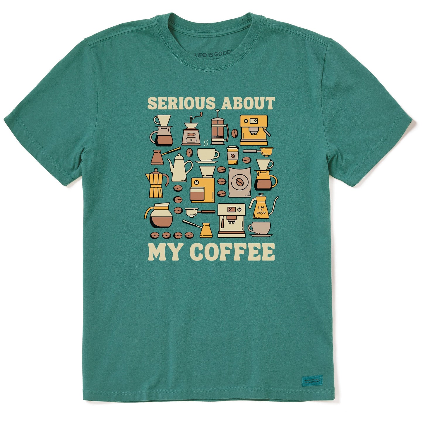 Men's Serious About My Coffee Short Sleeve Crusher Tee