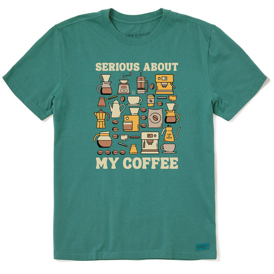 Men's Serious About My Coffee Short Sleeve Crusher Tee