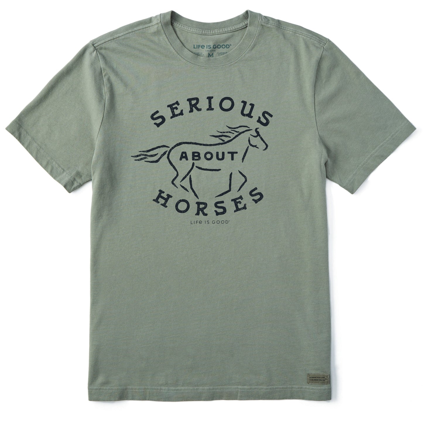 Men's Serious About Horses Short Sleeve Crusher Tee