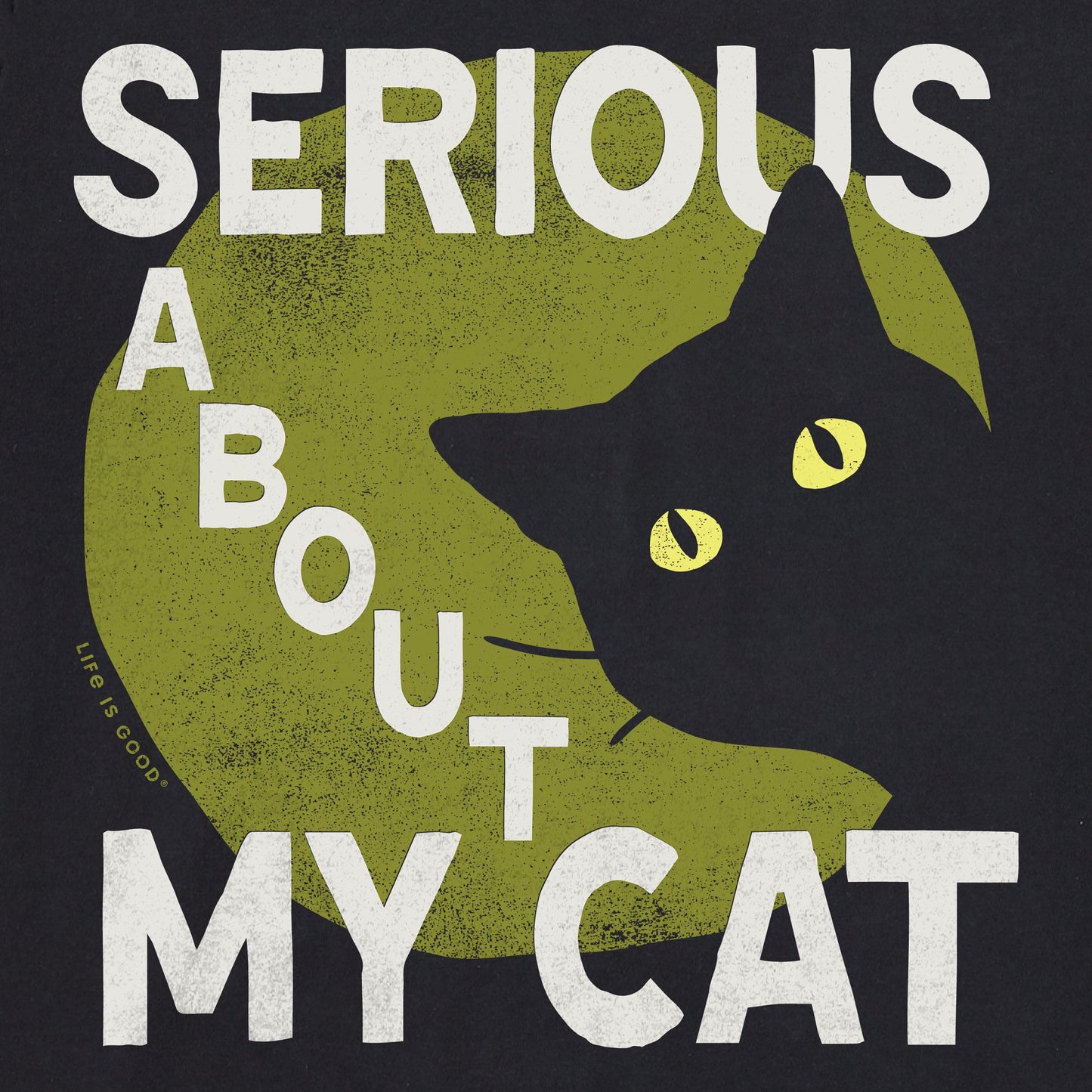 Men's Serious About My Cat Short Sleeve Crusher Tee