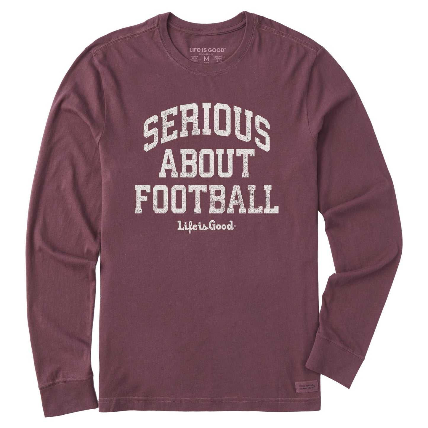 Men's Serious About Football Long Sleeve Crusher Tee