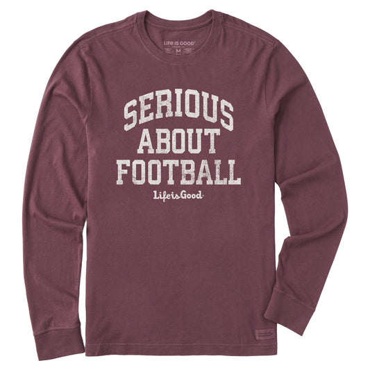Men's Serious About Football Long Sleeve Crusher Tee