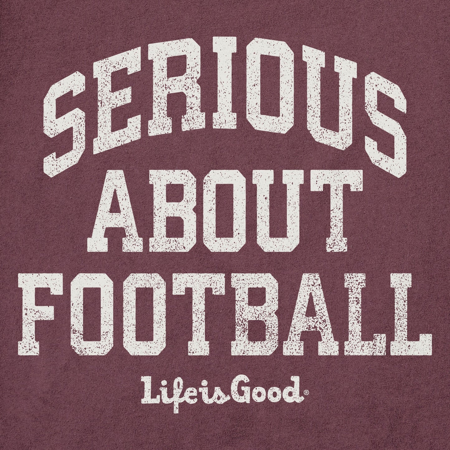 Men's Serious About Football Long Sleeve Crusher Tee