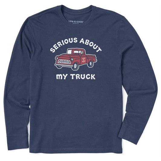 Men's Serious About My Truck Long Sleeve Crusher Tee