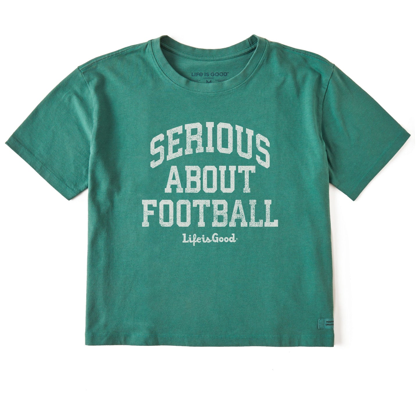 Women's Serious About Football Short Sleeve Crusher Boxy Tee