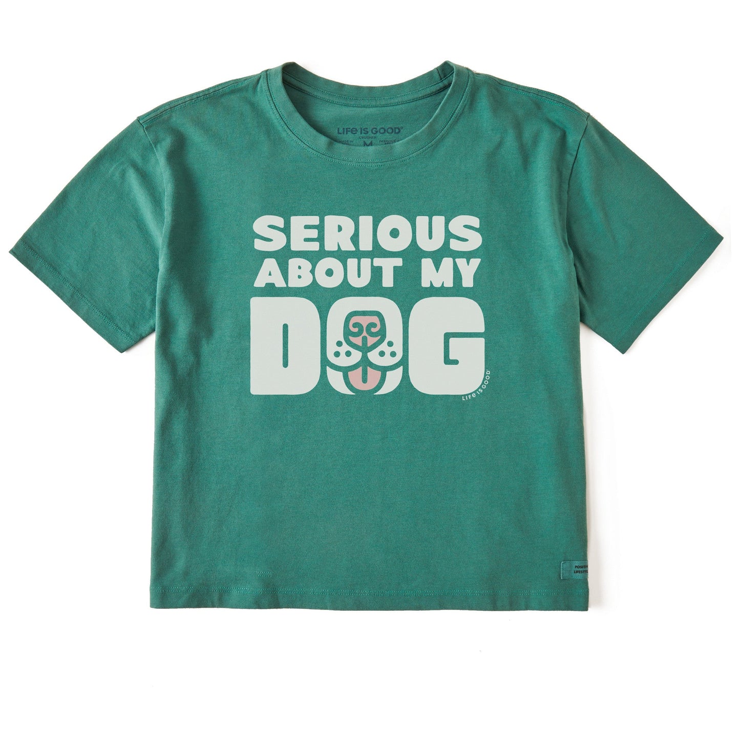 Women's Serious About My Dog Short Sleeve Crusher Boxy Tee