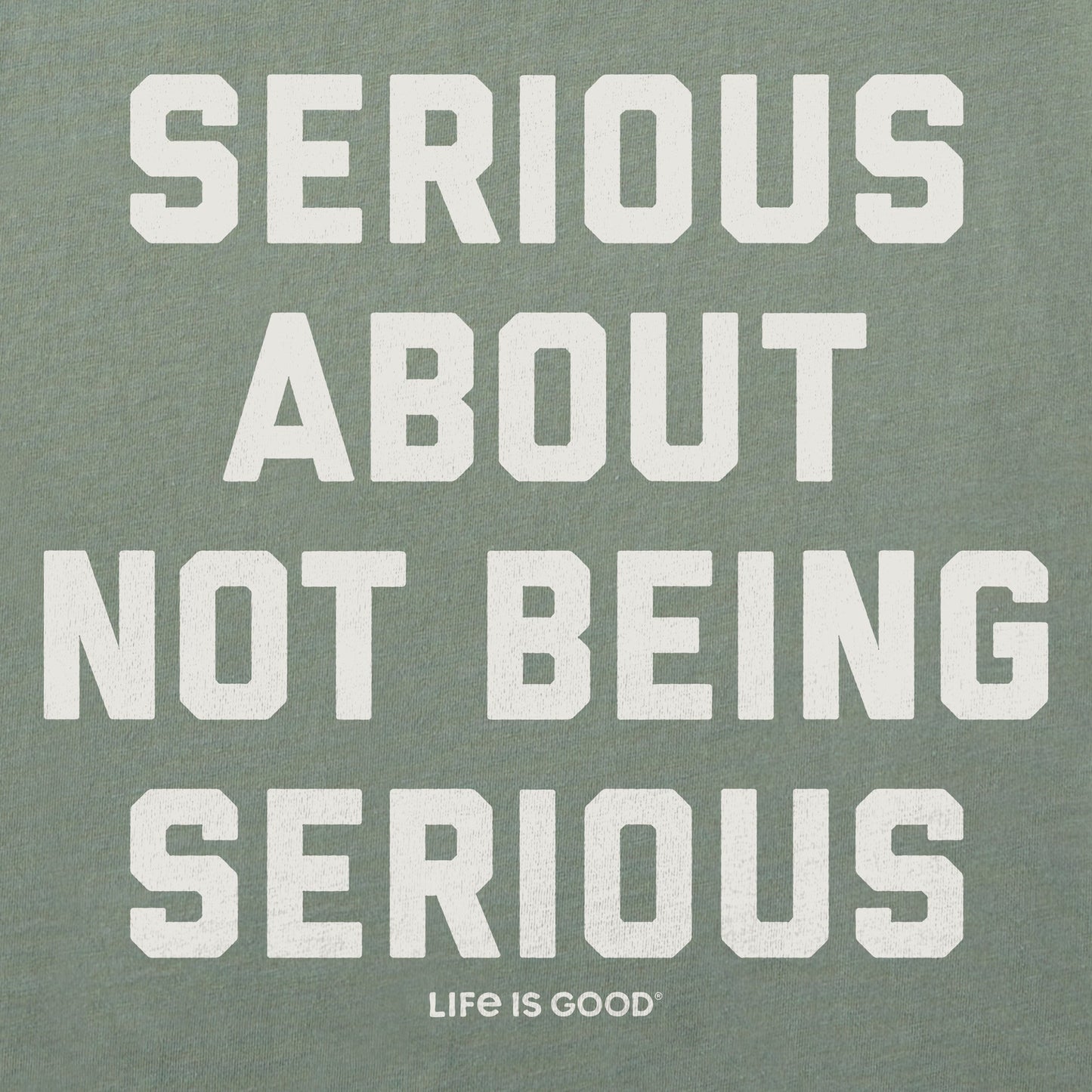 Women's Serious About Not Being Serious Short Sleeve Crusher Boxy Tee