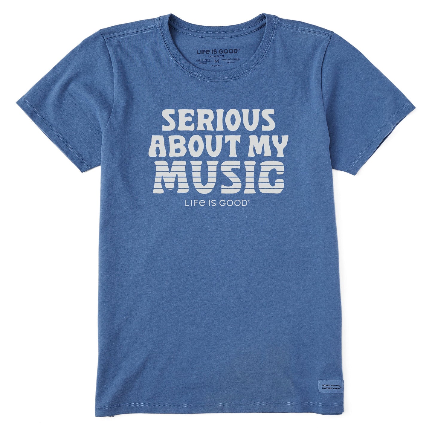 Women's Serious About My Music Short Sleeve Crusher Tee