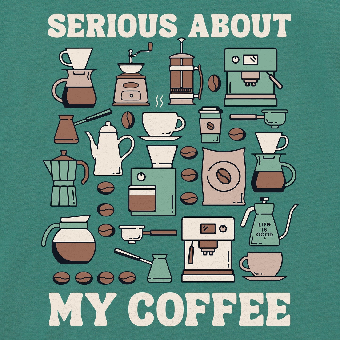 Women's Serious About My Coffee Short Sleeve Crusher Tee