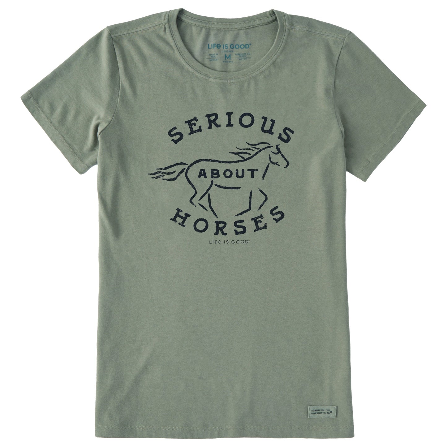 Women's Serious About Horses Short Sleeve Crusher Tee