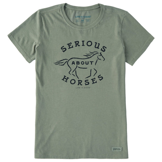 Women's Serious About Horses Short Sleeve Crusher Tee