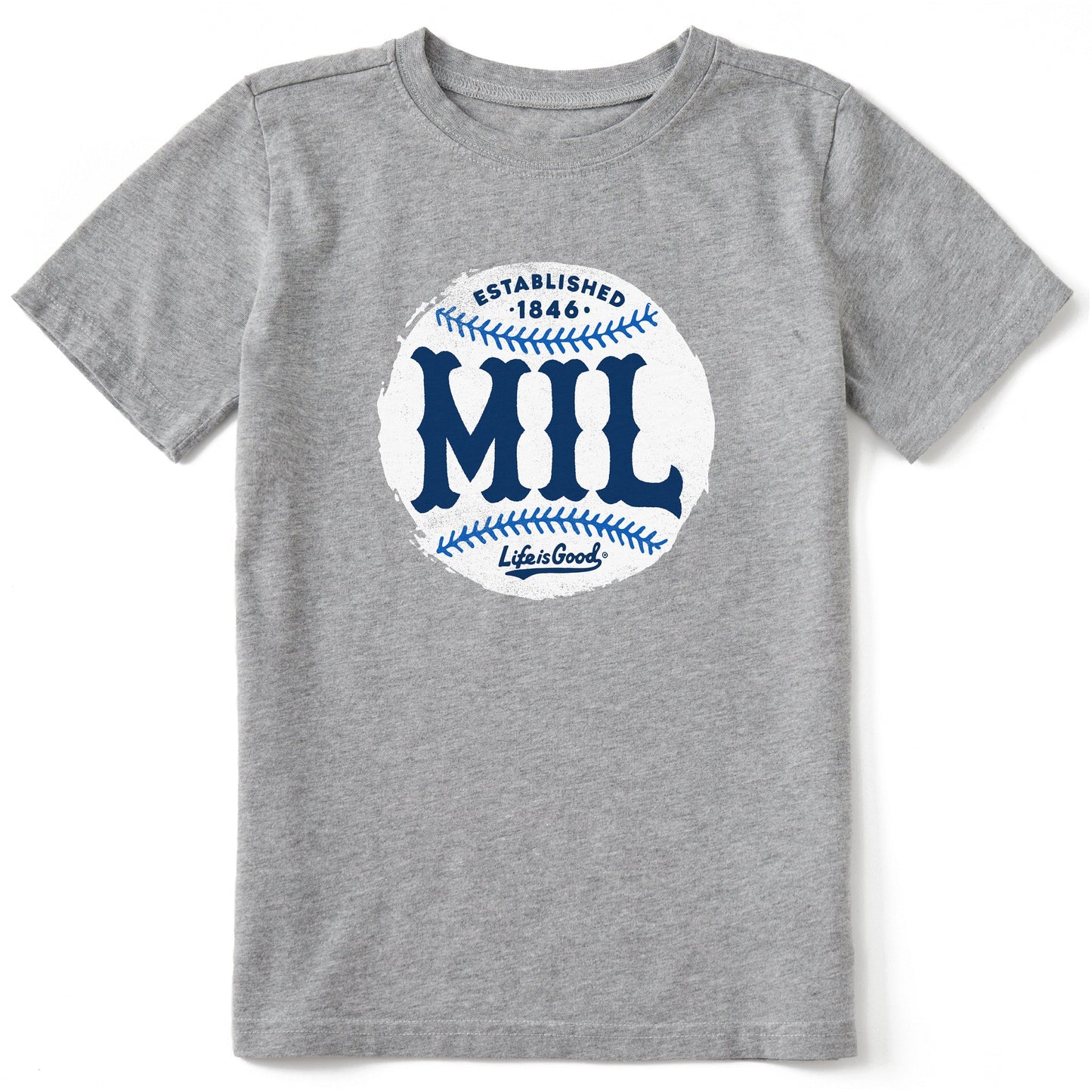 Kids Milwaukee Baseball Short Sleeve Crusher Tee