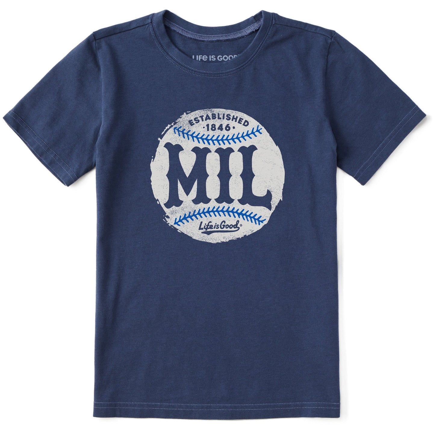 Kids Milwaukee Baseball Short Sleeve Crusher Tee