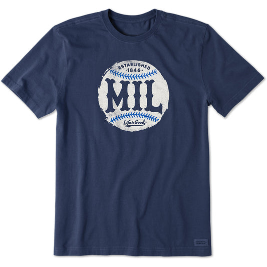 Men's Milwaukee Baseball Short Sleeve Crusher Tee