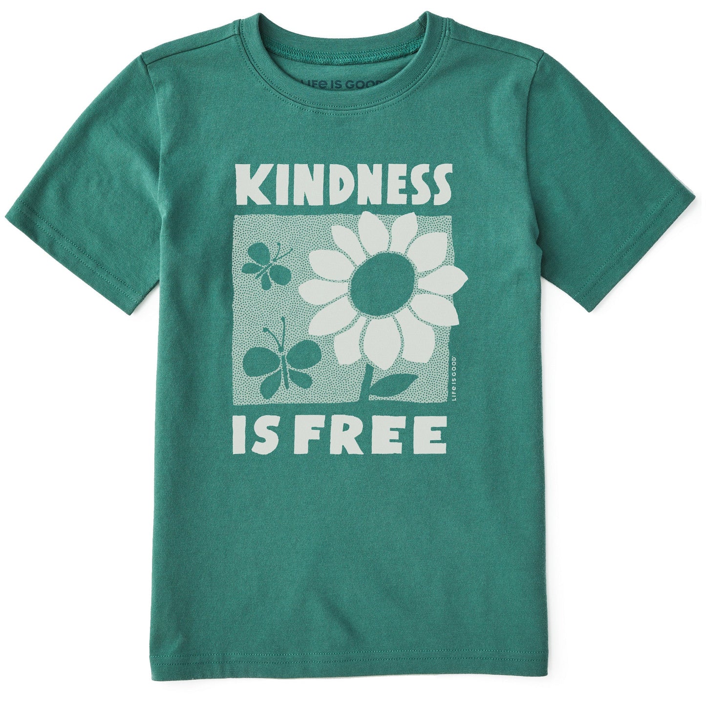 Kids Kindness is Free Flower Short Sleeve Crusher Tee