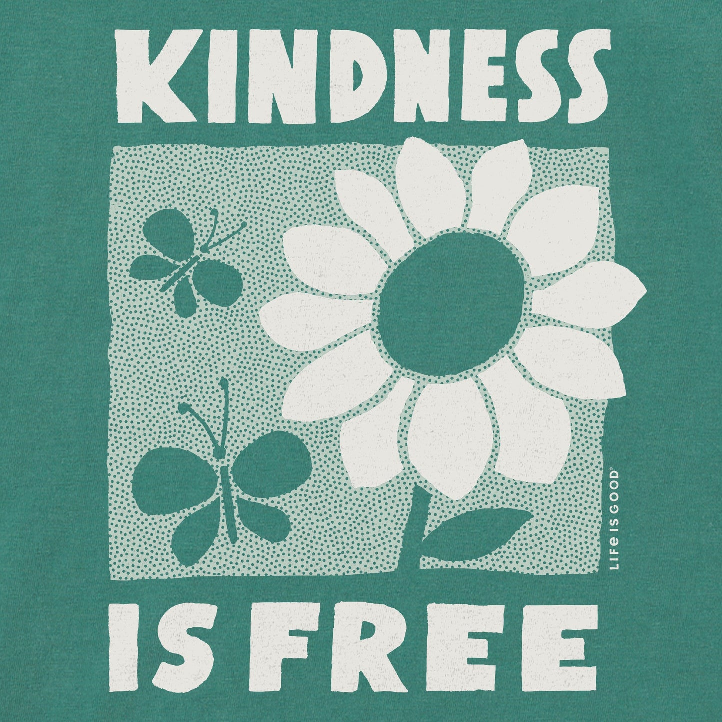 Kids Kindness is Free Flower Short Sleeve Crusher Tee