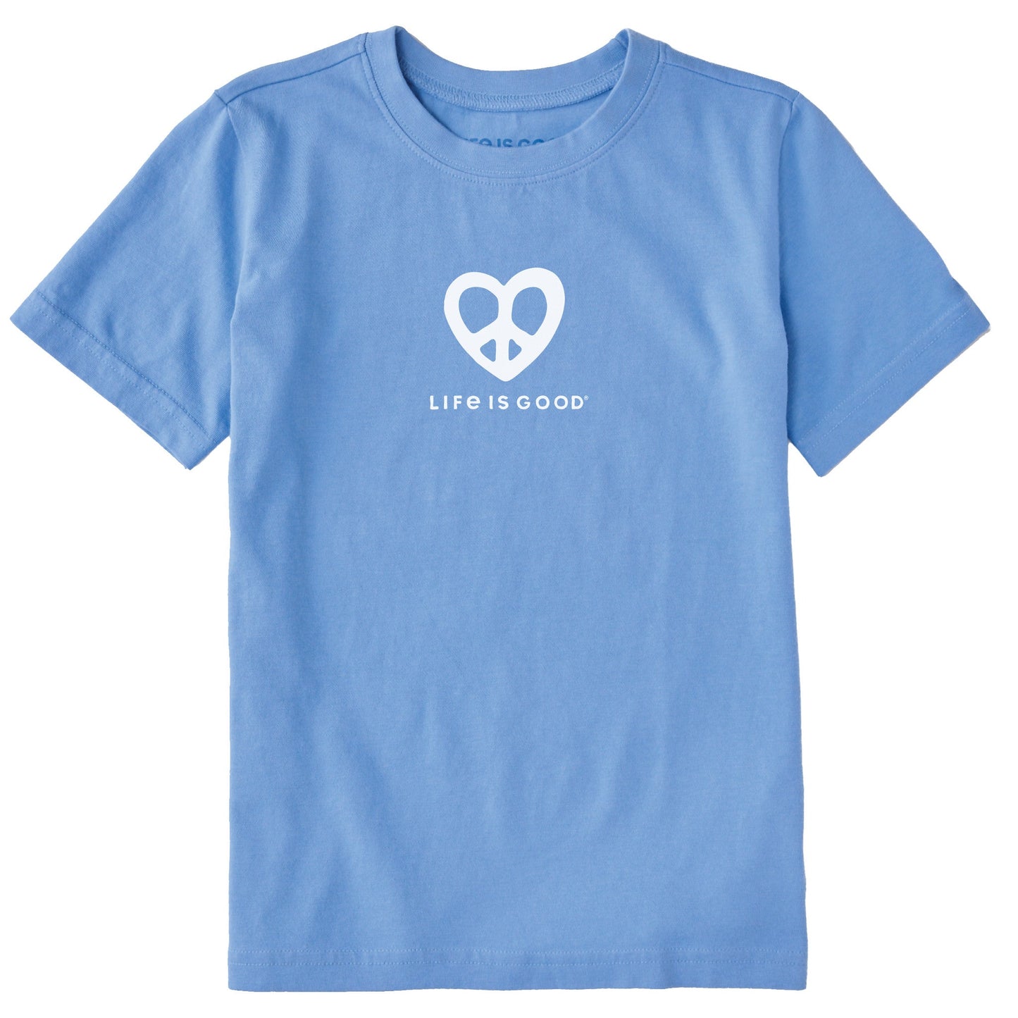 Kids Peace Heart Short Sleeve Crusher Tee