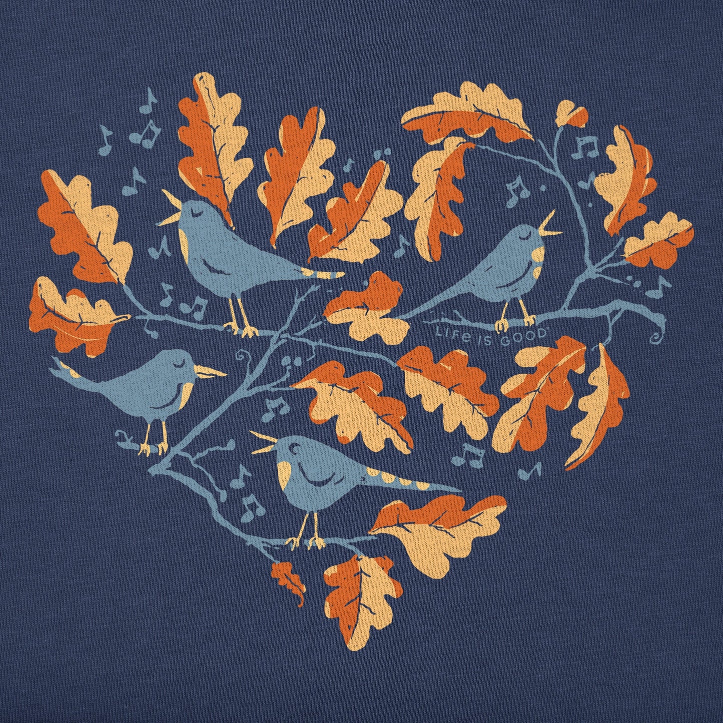 Women's Three Fall Birds Long Sleeve Crusher Vee