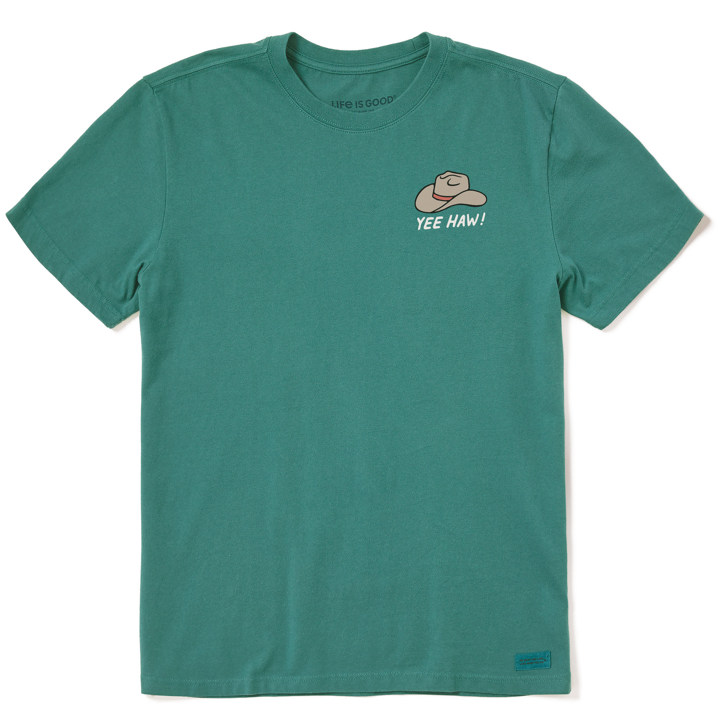 Men's Yeehaw Cowboy Hat Mini Short Sleeve Crusher Tee