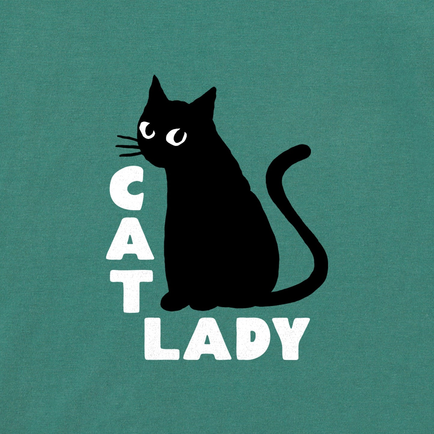 Women's Cat Lady Mini Short Sleeve Crusher Boxy Tee