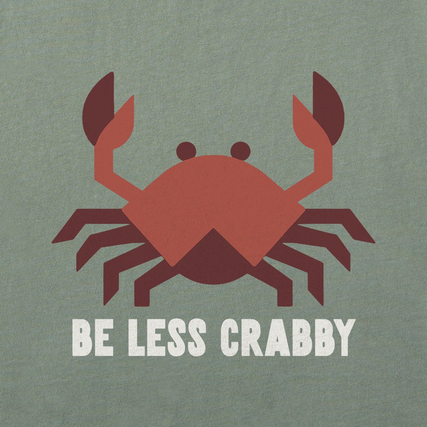 Women's Be less Crabby Mini Short Sleeve Crusher Boxy Tee