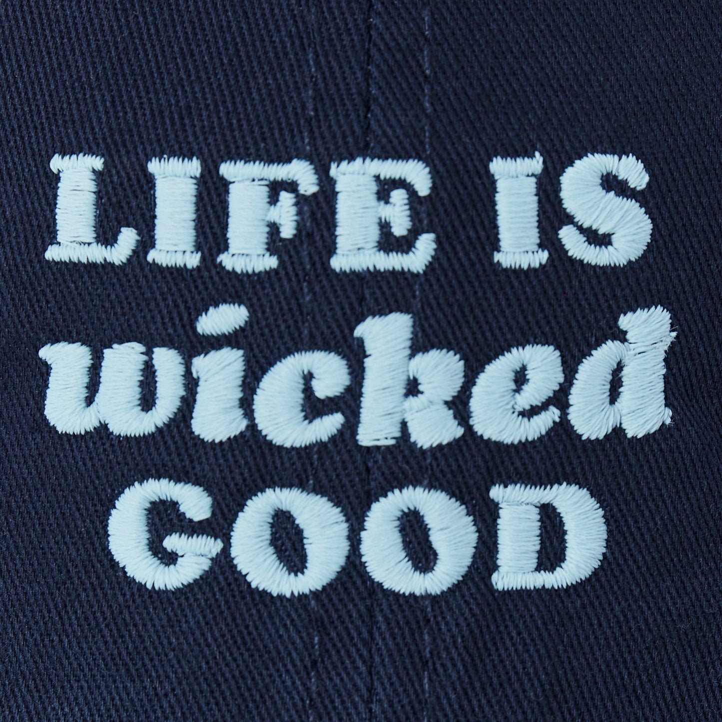 Adult Unisex Life is Wicked Good Branded Chill Cap