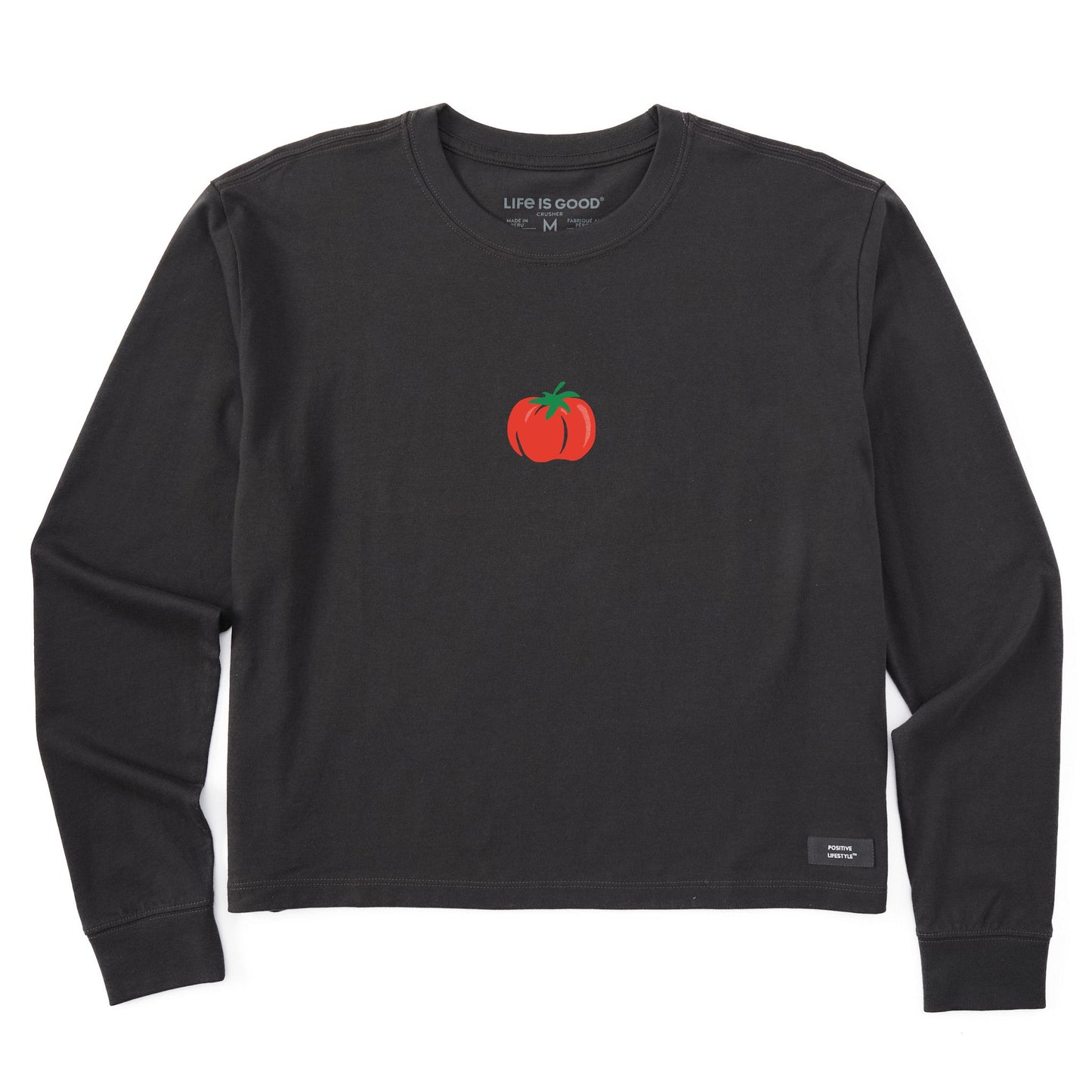 Women's Tomato Mini Long Sleeve Crusher Boxy Tee