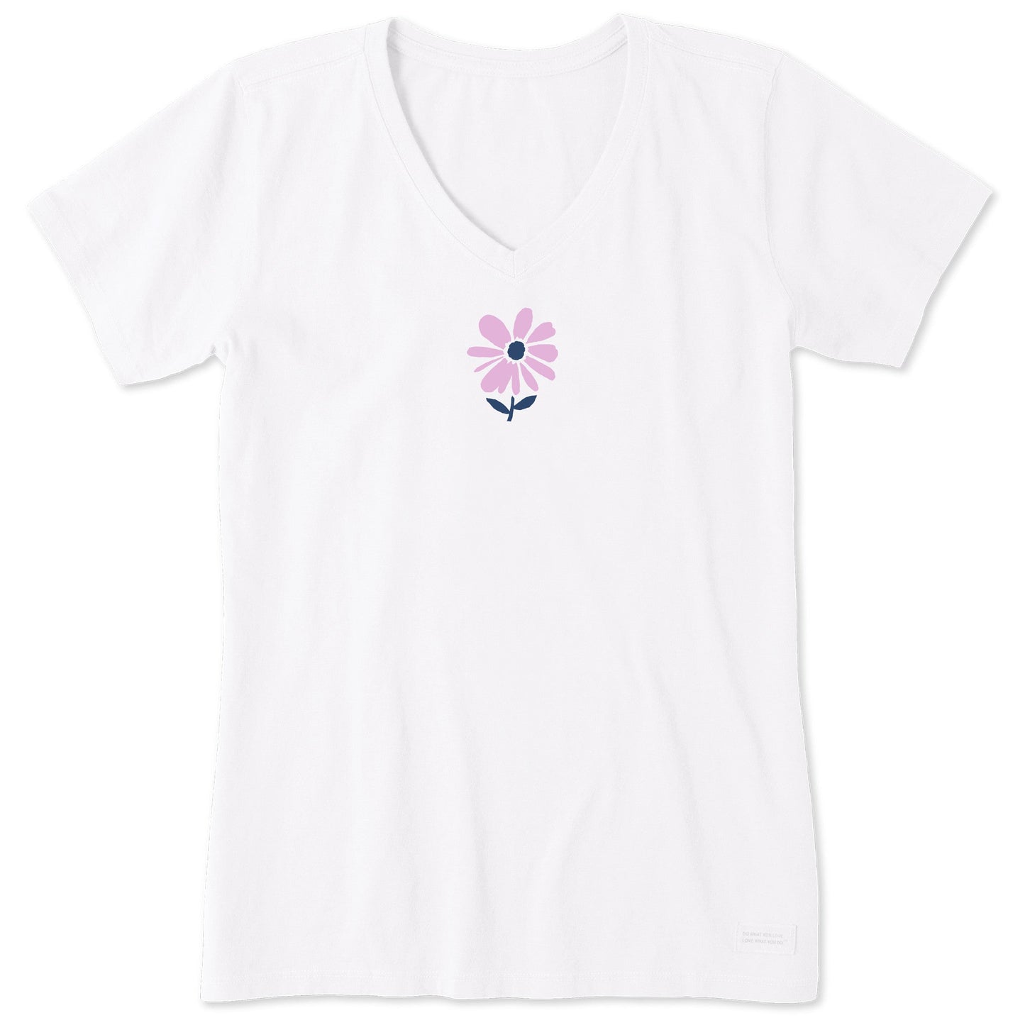 Women's Single Daisy Mini Short Sleeve Crusher Vee