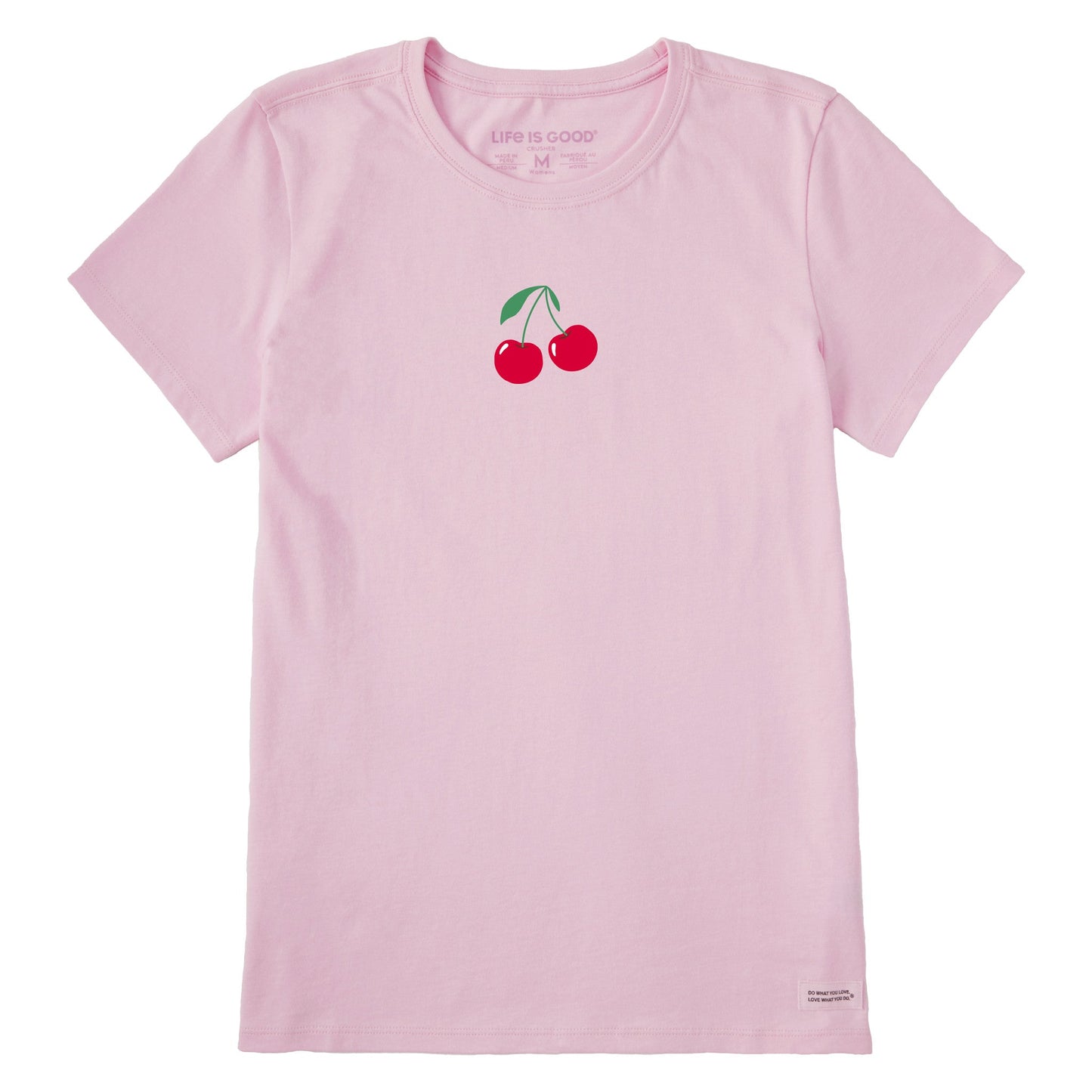 Women's Two Cherries Mini Short Sleeve Crusher Tee