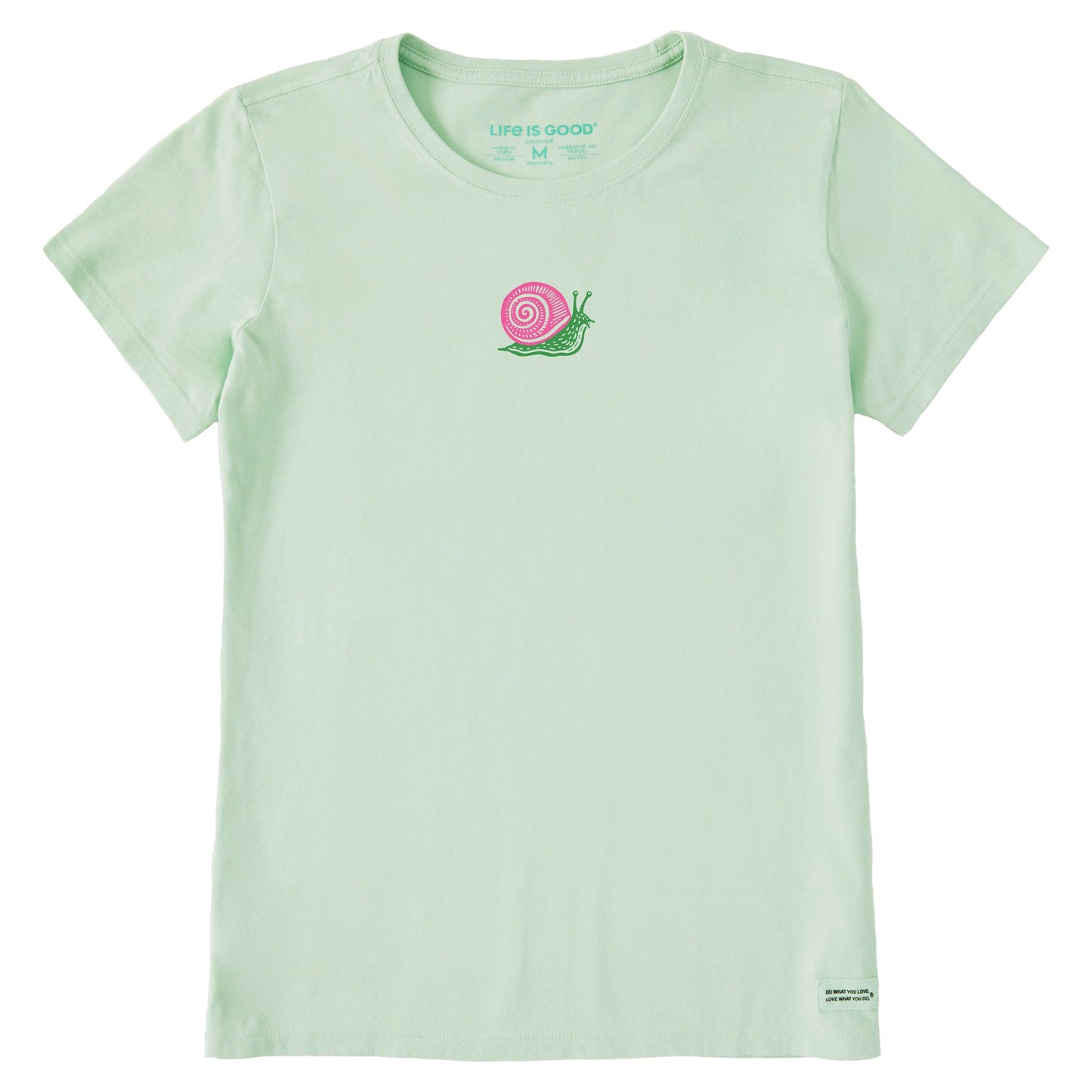 Women's Snail Mini Short Sleeve Crusher Tee