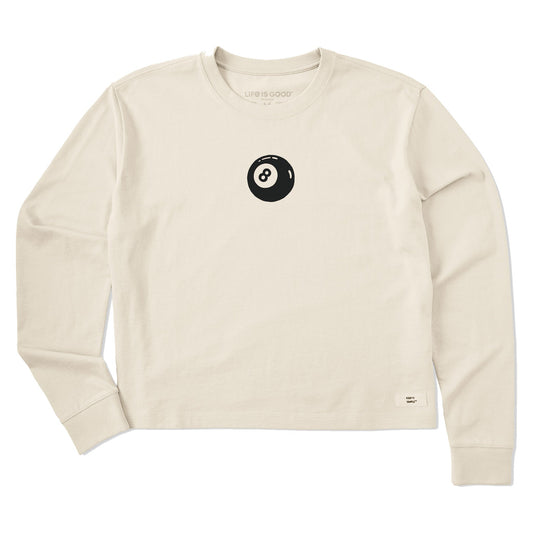 Women's Eight Ball Mini Long Sleeve Crusher Boxy Tee
