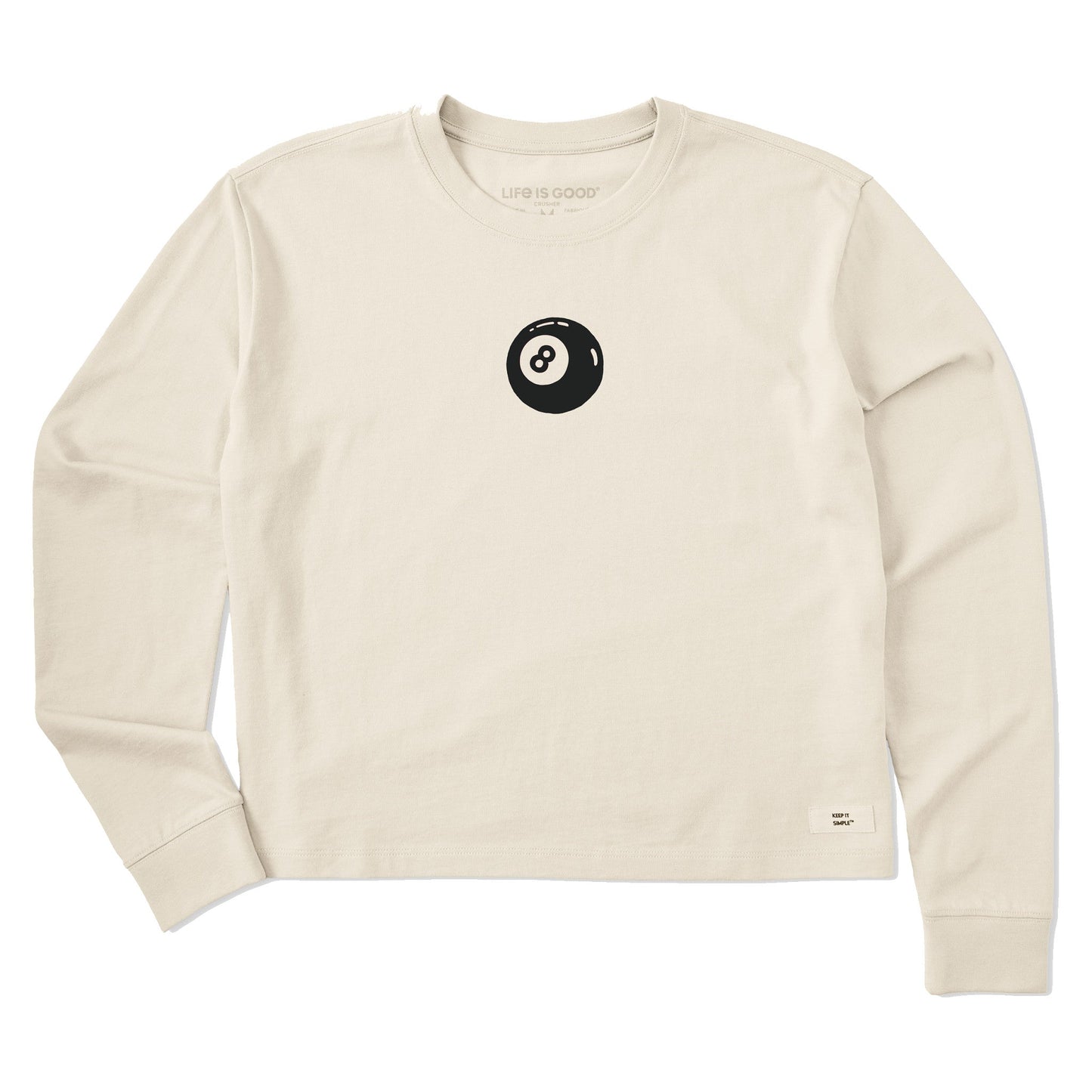 Women's Eight Ball Mini Long Sleeve Crusher Boxy Tee