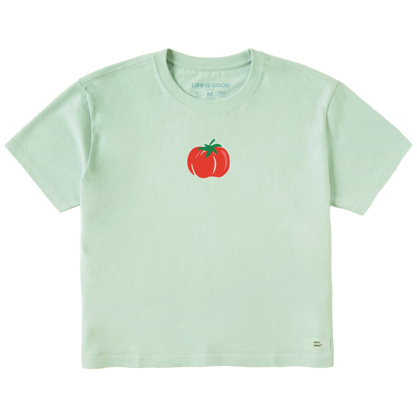 Women's Tomato Mini Short Sleeve Crusher Boxy Tee