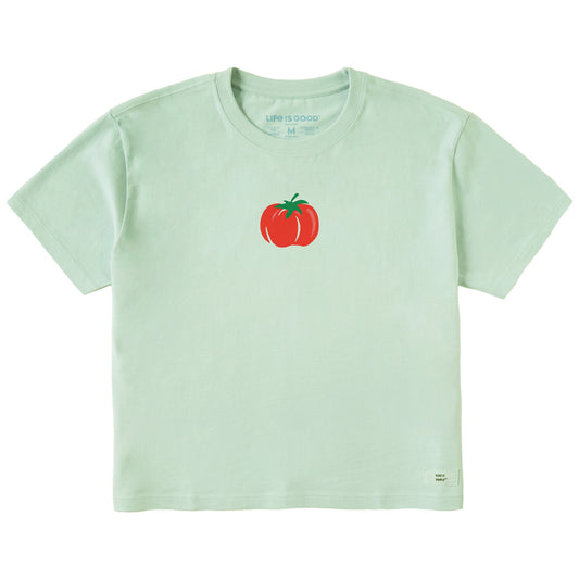 Women's Tomato Mini Short Sleeve Crusher Boxy Tee