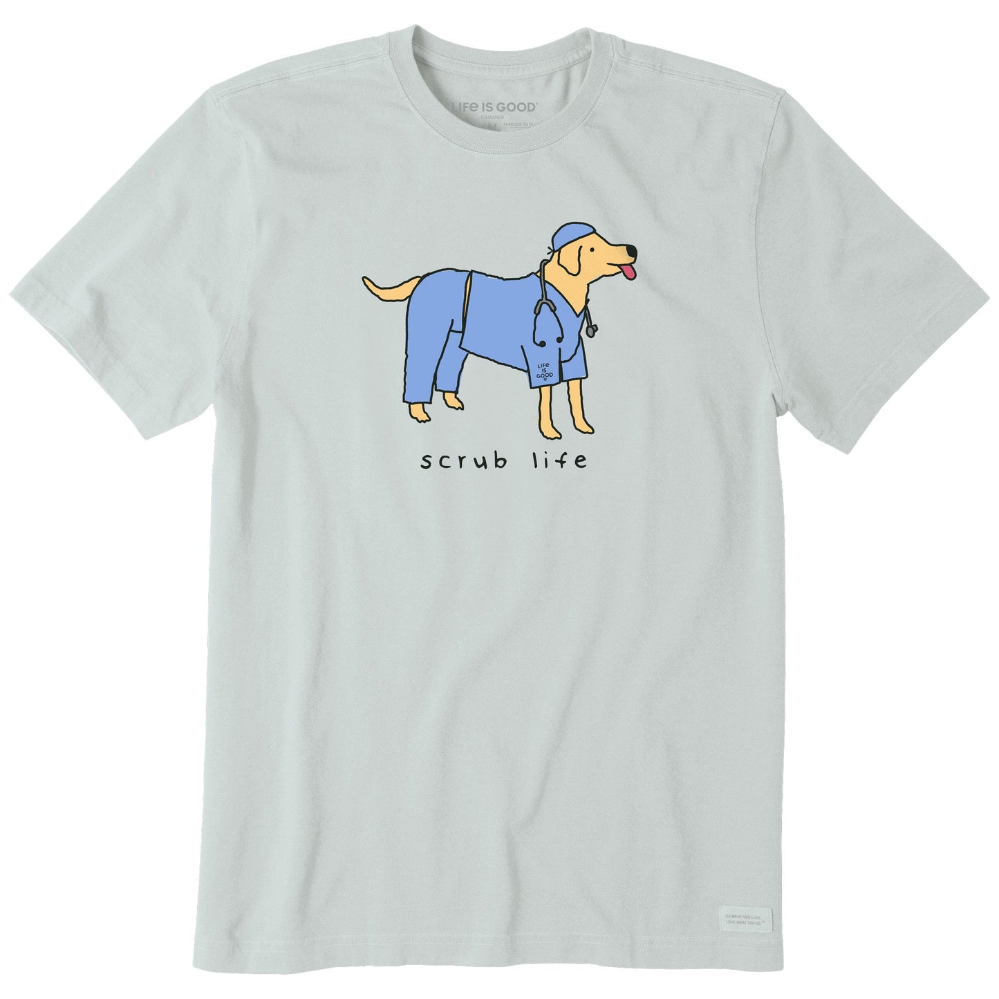 Men's Scrub Life Dog Short Sleeve Crusher Tee