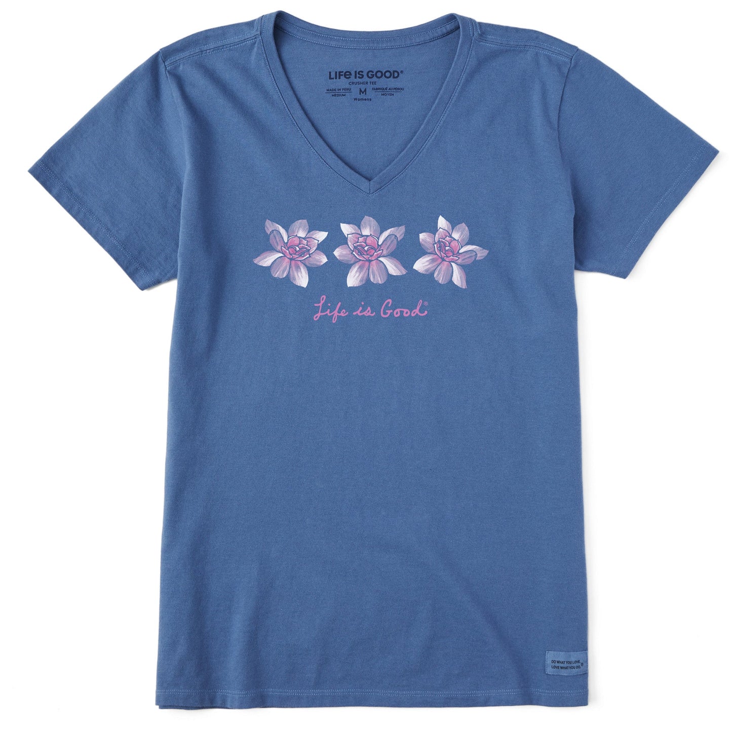 Women's Three Magnolias Short Sleeve Crusher Vee