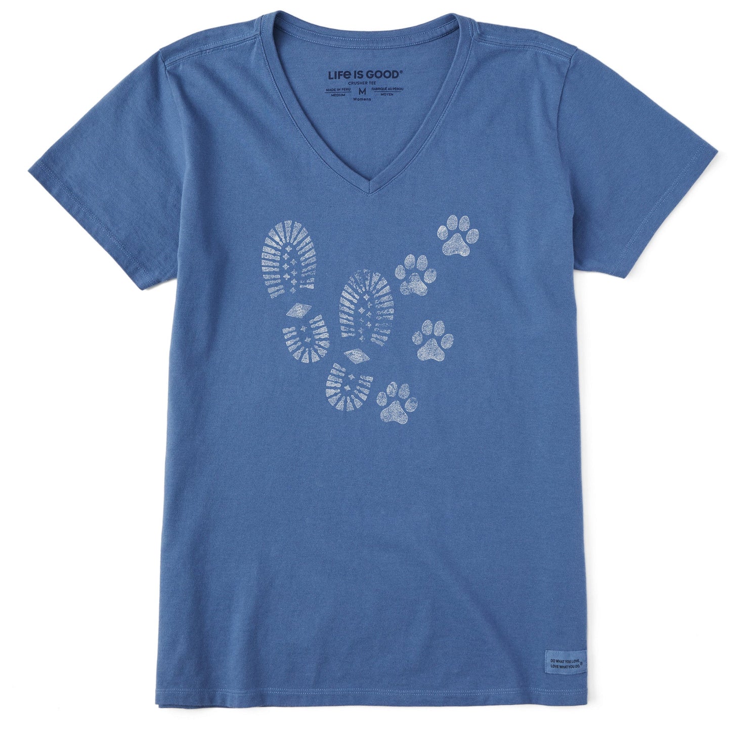 Women's Trails & Tails Short Sleeve Crusher Vee