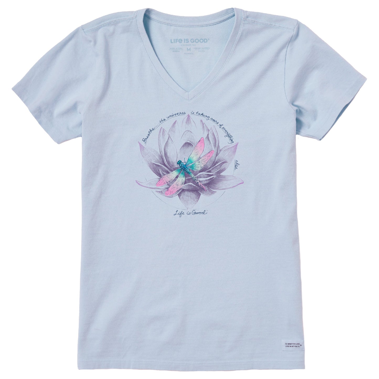 Women's Dragonfly Lotus Breathe Short Sleeve Crusher Vee