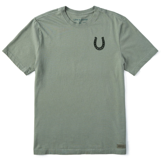 Men's Lucky Horseshoe Mini Short Sleeve Crusher Tee