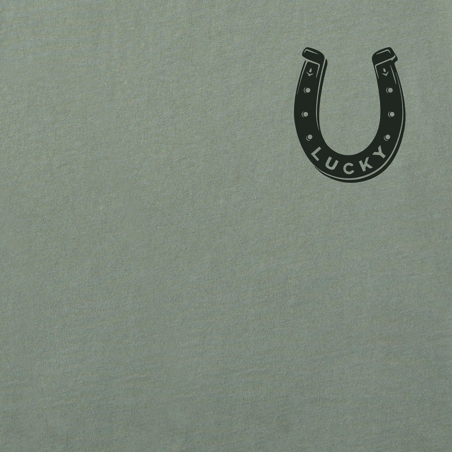 Men's Lucky Horseshoe Mini Short Sleeve Crusher Tee