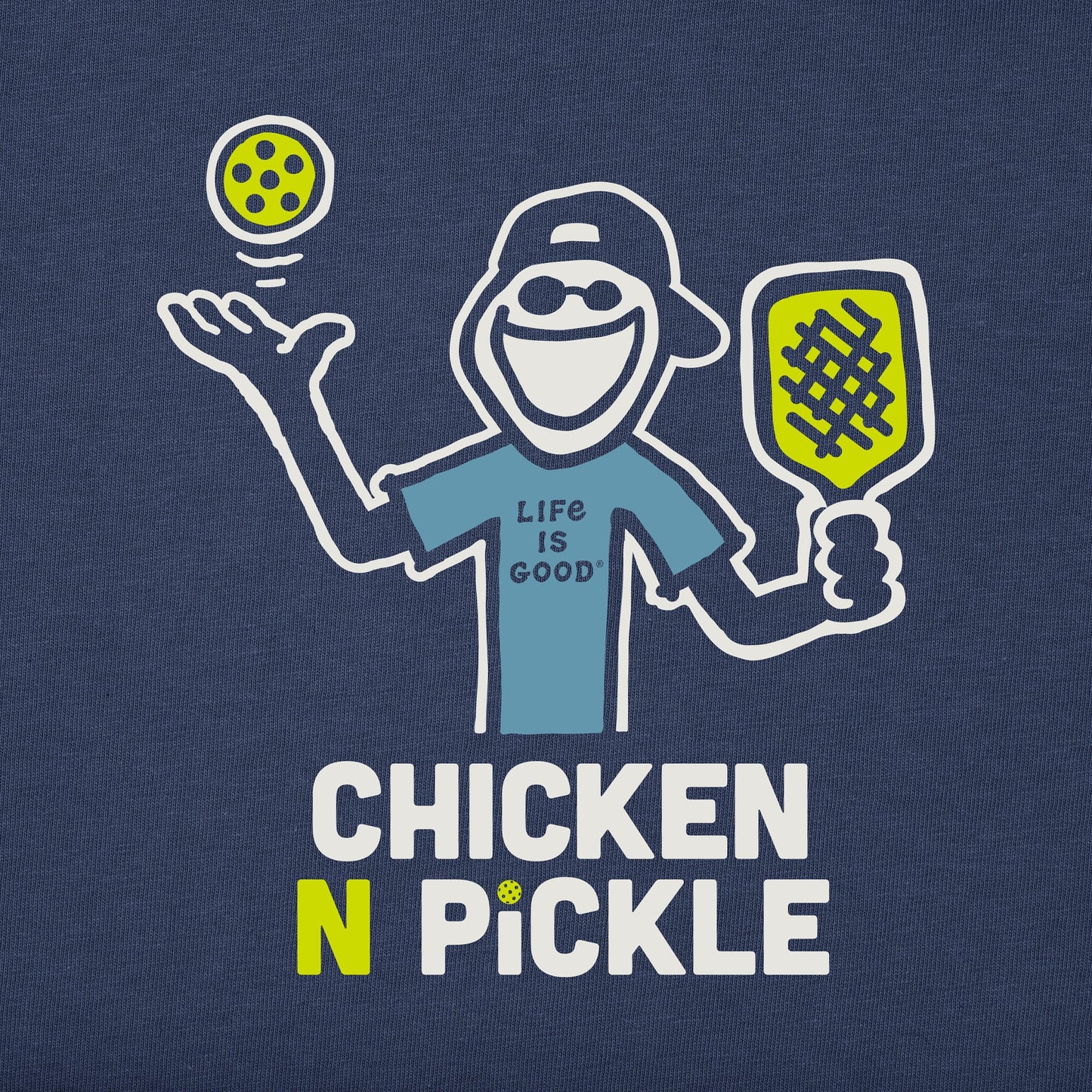 Men's Chicken N Pickle Jake Short Sleeve Crusher Tee