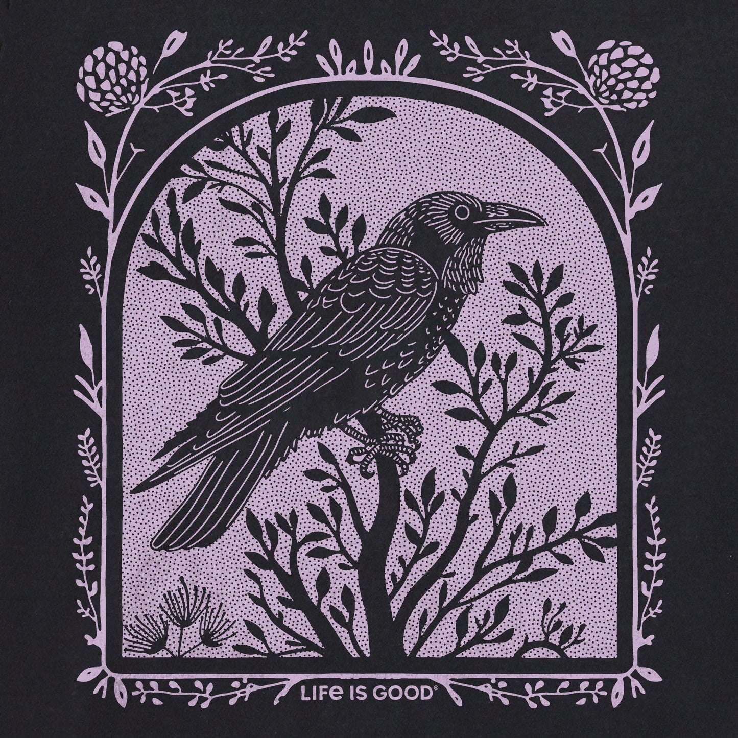 Men's Lone Raven Short Sleeve Crusher Tee