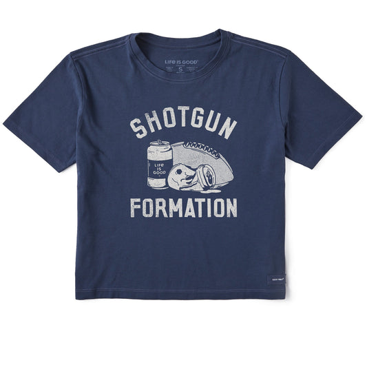Women's Shotgun Formation Short Sleeve Crusher Boxy Tee