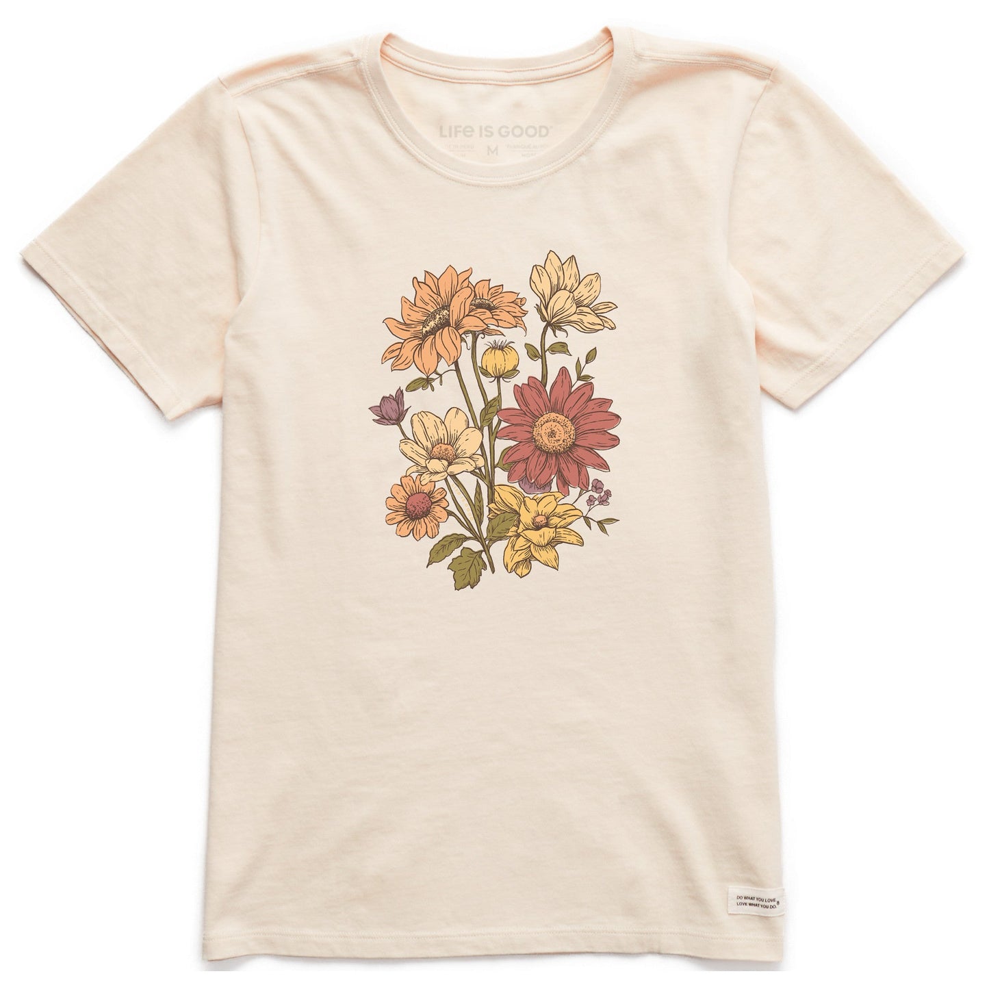 Women's Autumn Florals Short Sleeve Crusher Tee